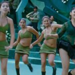 Anushka shetty hot thighs shake and navel in mini frock HD pics starlust (105)