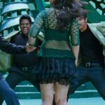 Anushka shetty hot thighs shake and navel in mini frock HD pics starlust (110)