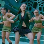 Anushka shetty hot thighs shake and navel in mini frock HD pics starlust (113)