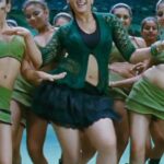 Anushka shetty hot thighs shake and navel in mini frock HD pics starlust (12)