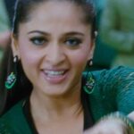 Anushka shetty hot thighs shake and navel in mini frock HD pics starlust (127)