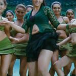 Anushka shetty hot thighs shake and navel in mini frock HD pics starlust (14)