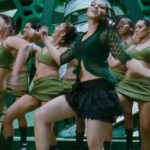 Anushka shetty hot thighs shake and navel in mini frock HD pics starlust (147)