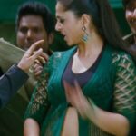 Anushka shetty hot thighs shake and navel in mini frock HD pics starlust (191)