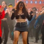 Mrunal thakur hot thick thighs cleavage and navel in mini skirt HD images starlust 10 scaled