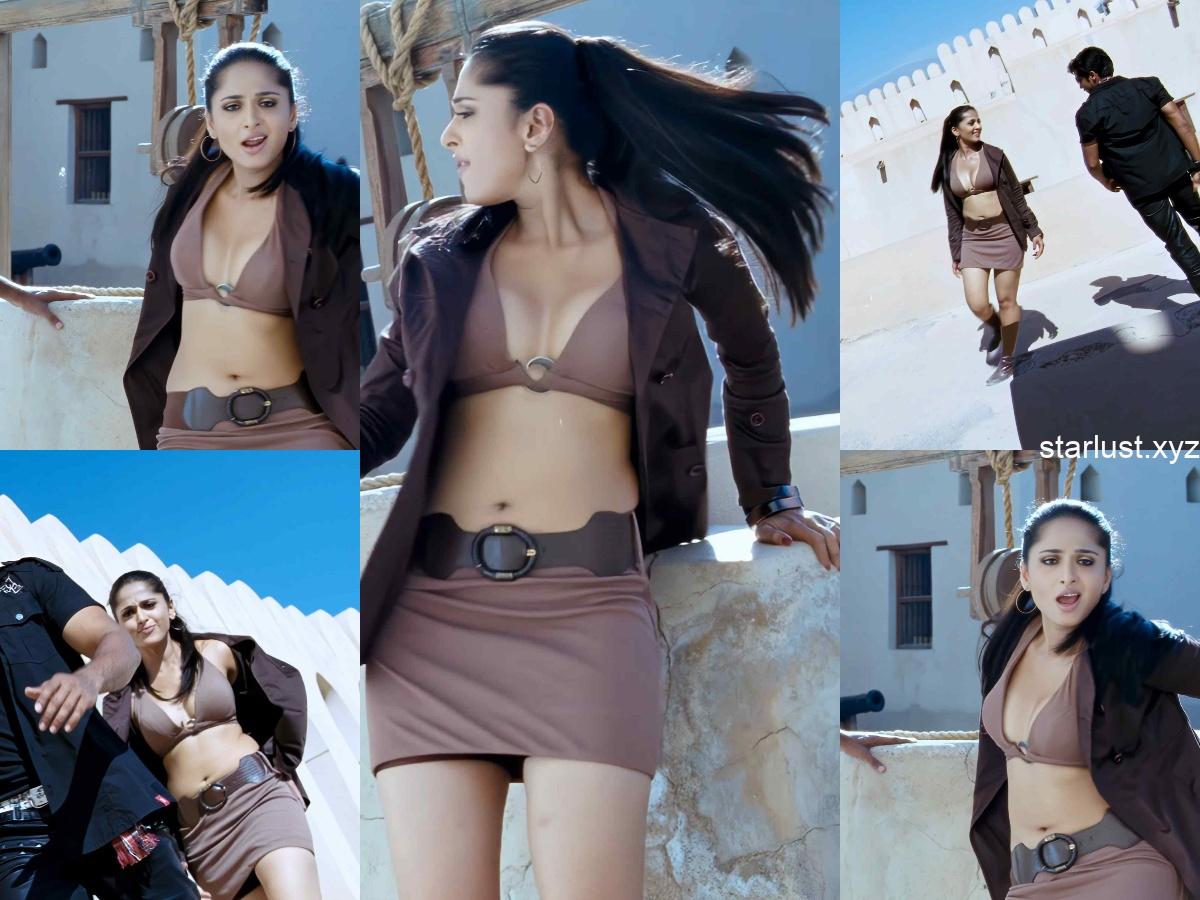 anushka shetty boops navel and thighs HD 7