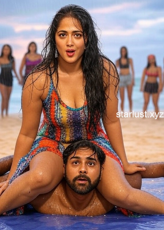 anushka shetty hot boops and thighs and navel ai pics (218)