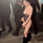 bianca censori hot boops and pussy show at grammy party 2025 4