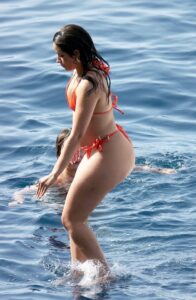 camila cabello hot booty big ass navel and cleavage in orange thong bikini hd pics starlust 18