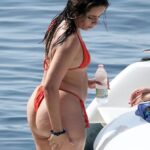 camila cabello hot booty big ass navel and cleavage in orange thong bikini hd pics starlust 24