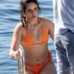 camila cabello hot booty big ass navel and cleavage in orange thong bikini hd pics starlust 33