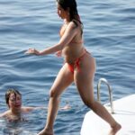 camila cabello hot booty big ass navel and cleavage in orange thong bikini hd pics starlust 43