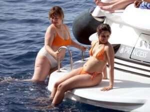 camila cabello hot booty big ass navel and cleavage in orange thong bikini hd pics starlust 5