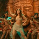 tamanna hot thick thighs in silver skirt navel and cleavage and armpits show HD aranmanai 4 starlust 173 scaled