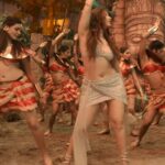 tamanna hot thick thighs in silver skirt navel and cleavage and armpits show HD aranmanai 4 starlust 175 scaled