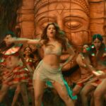 tamanna hot thick thighs in silver skirt navel and cleavage and armpits show HD aranmanai 4 starlust 179 scaled