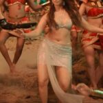 tamanna hot thick thighs in silver skirt navel and cleavage and armpits show HD aranmanai 4 starlust 192 scaled