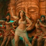 tamanna hot thick thighs in silver skirt navel and cleavage and armpits show HD aranmanai 4 starlust 200 scaled