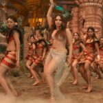 tamanna hot thick thighs in silver skirt navel and cleavage and armpits show HD aranmanai 4 starlust 205 scaled