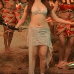 tamanna hot thick thighs in silver skirt navel and cleavage and armpits show HD aranmanai 4 starlust 216 scaled