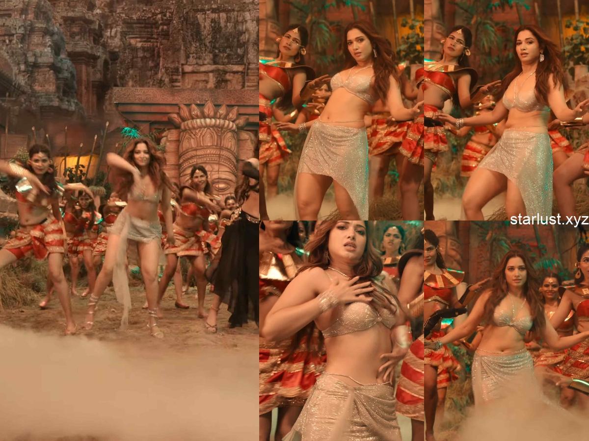 tamanna thighs navel and cleavage