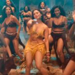 tamannaah bhatia hot thighs and armpits navel in yellow mini skirt and panty slip starlust 106 scaled