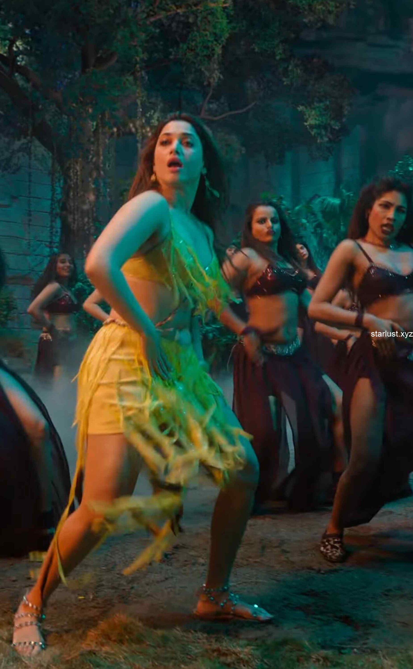 tamannaah bhatia hot thighs and armpits navel in yellow mini skirt and panty slip starlust 138 scaled