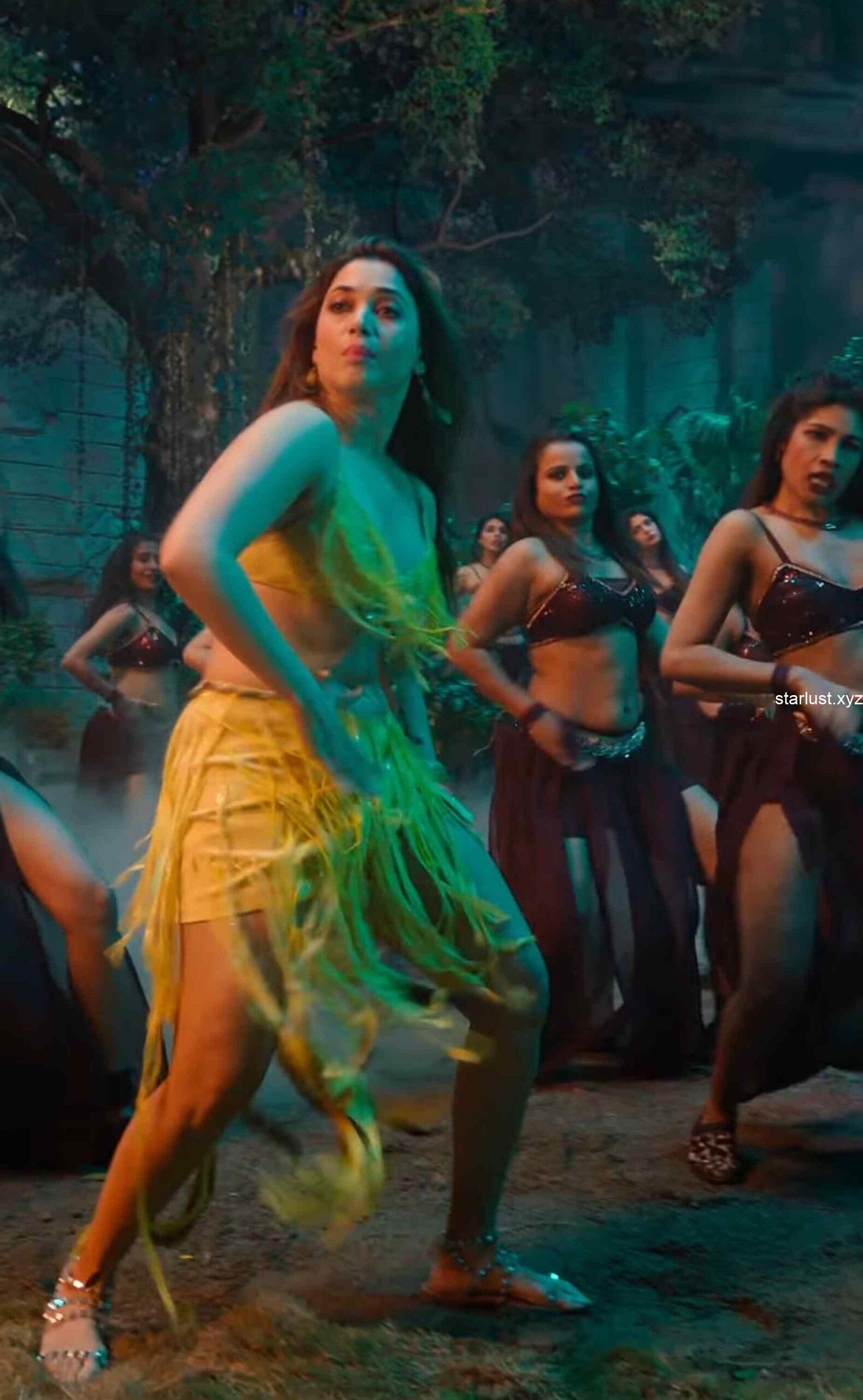 tamannaah bhatia hot thighs and armpits navel in yellow mini skirt and panty slip starlust 140 scaled