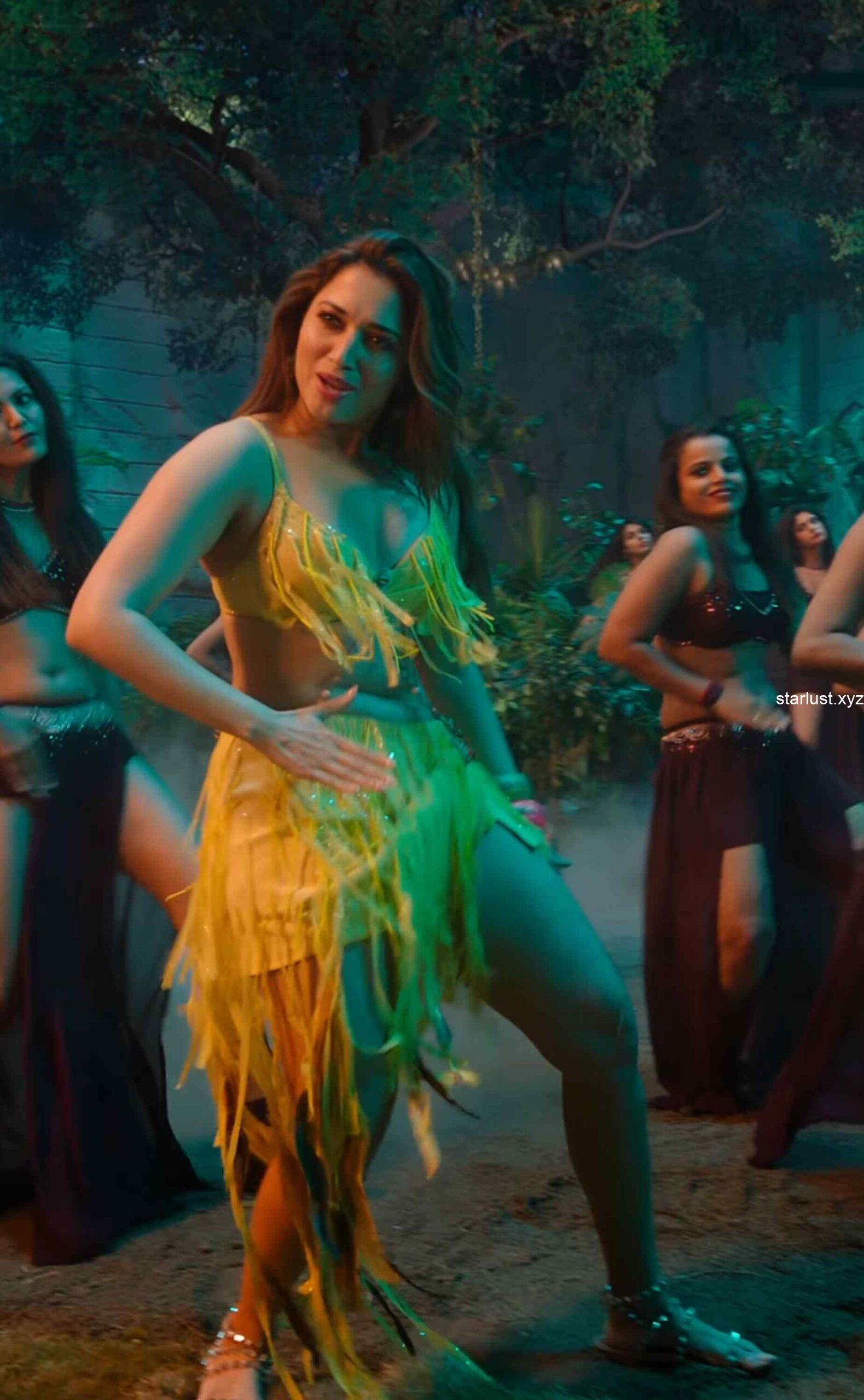 tamannaah bhatia hot thighs and armpits navel in yellow mini skirt and panty slip starlust 148 scaled