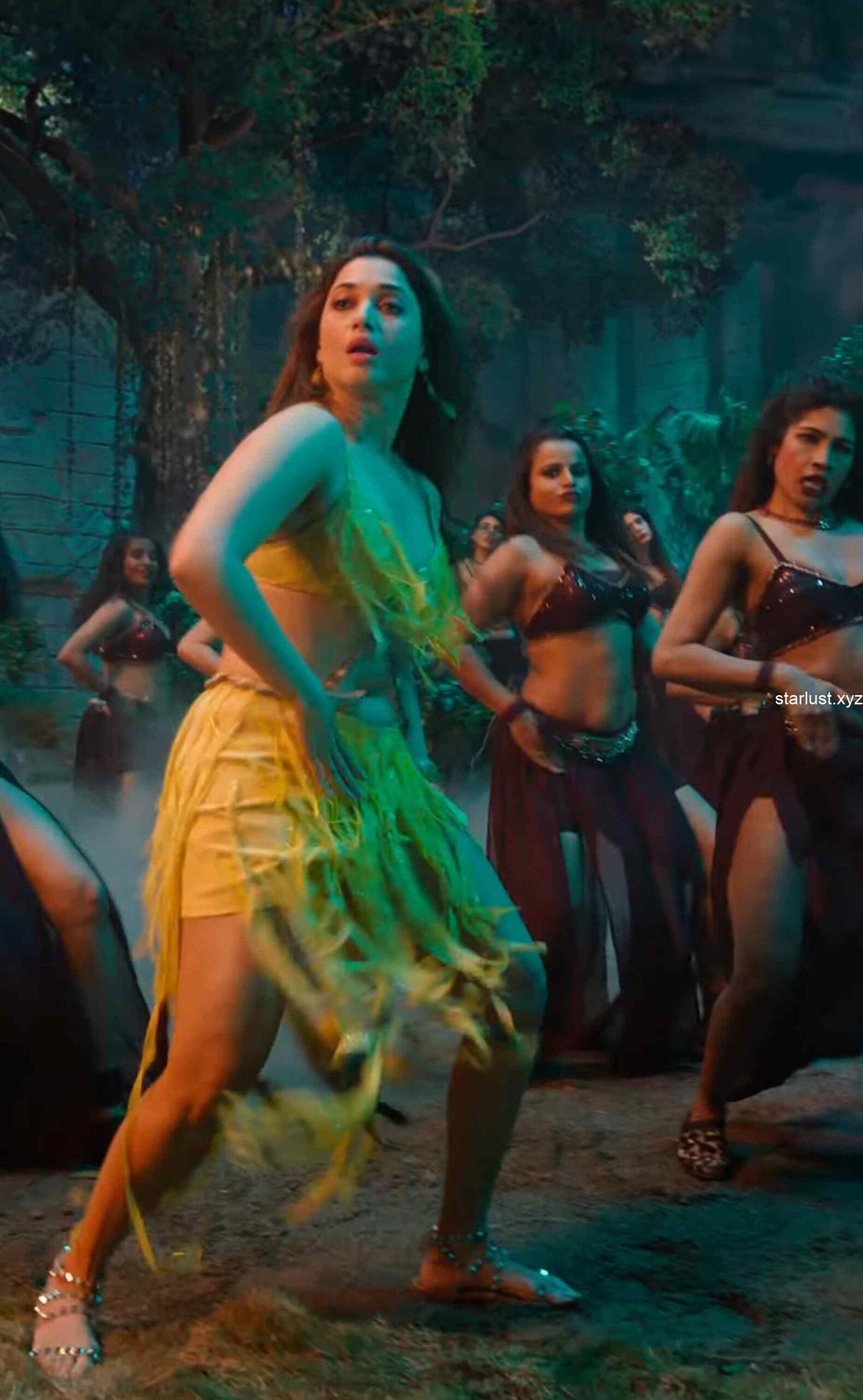 tamannaah bhatia hot thighs and armpits navel in yellow mini skirt and panty slip starlust 153 scaled