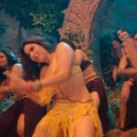 tamannaah bhatia hot thighs and armpits navel in yellow mini skirt and panty slip starlust 16 scaled