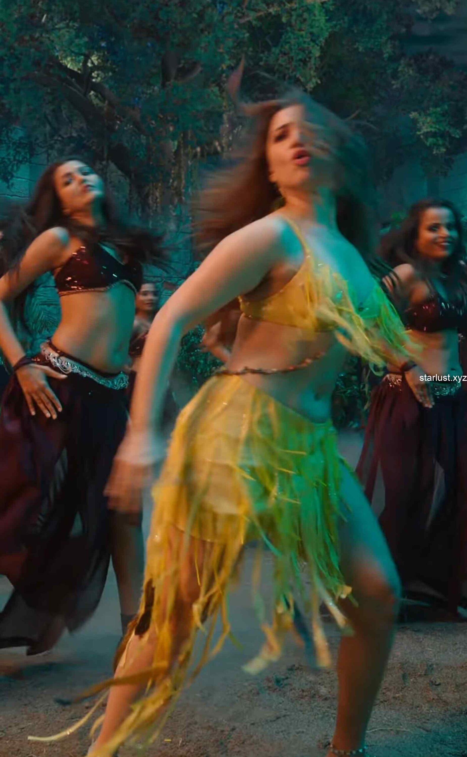 tamannaah bhatia hot thighs and armpits navel in yellow mini skirt and panty slip starlust 176 scaled