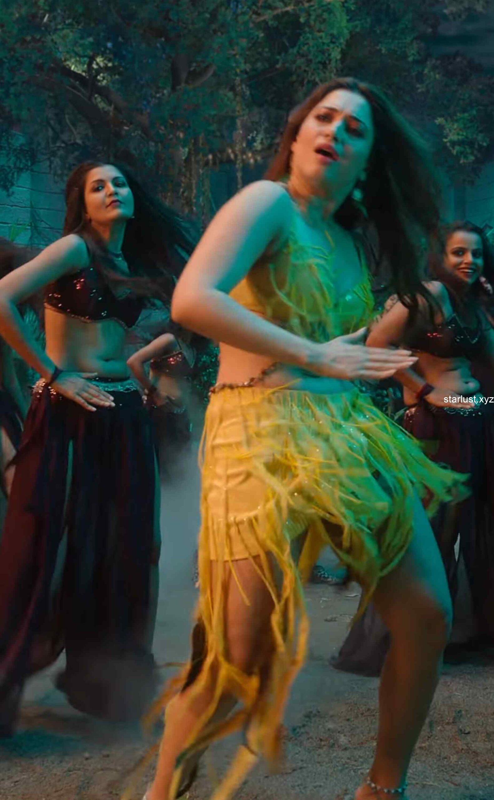 tamannaah bhatia hot thighs and armpits navel in yellow mini skirt and panty slip starlust 184 scaled