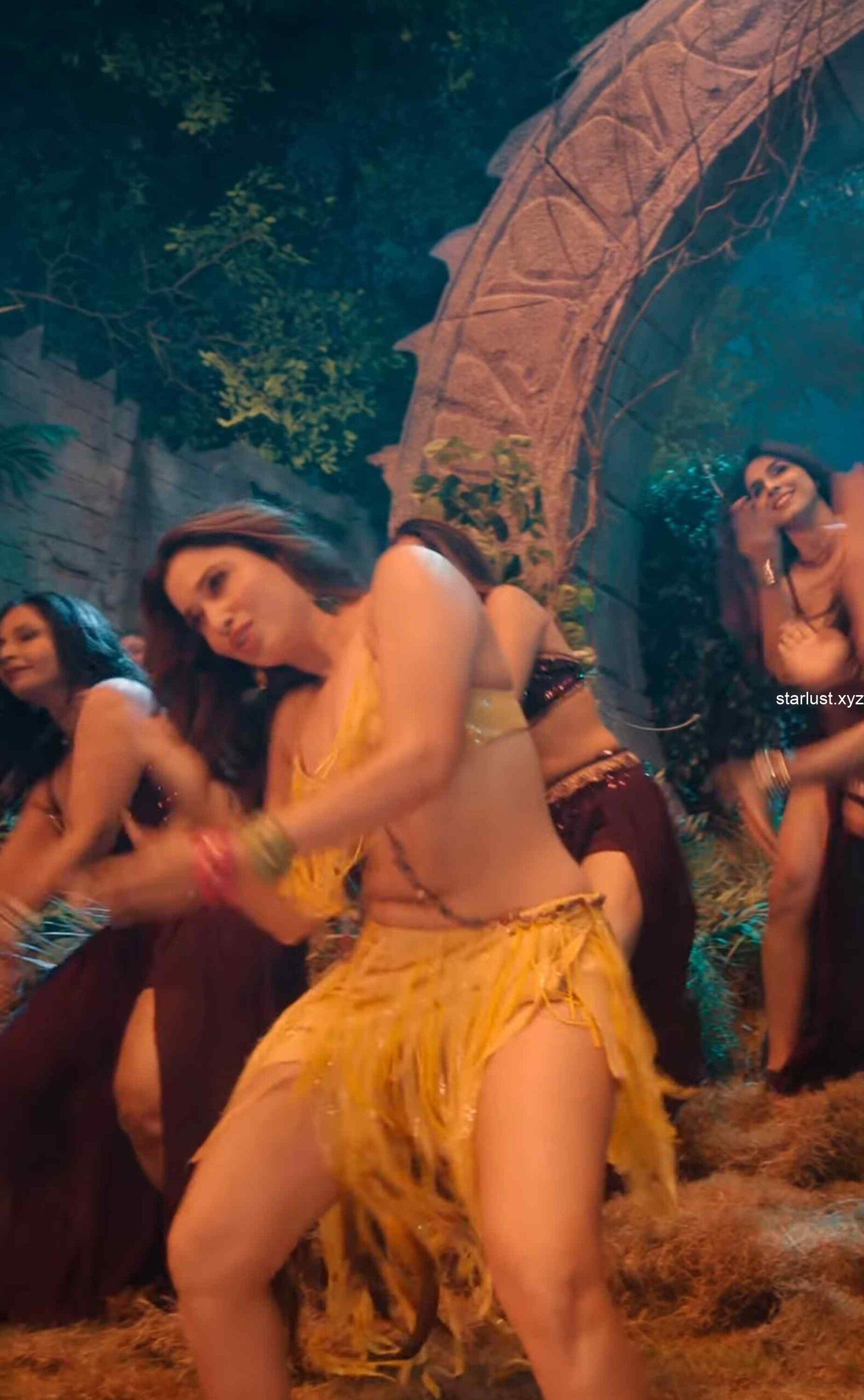 tamannaah bhatia hot thighs and armpits navel in yellow mini skirt and panty slip starlust 185 scaled