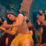 tamannaah bhatia hot thighs and armpits navel in yellow mini skirt and panty slip starlust 204 scaled