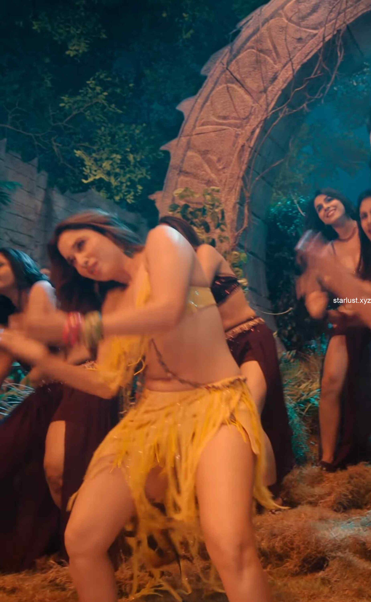 tamannaah bhatia hot thighs and armpits navel in yellow mini skirt and panty slip starlust 204 scaled