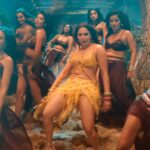 tamannaah bhatia hot thighs and armpits navel in yellow mini skirt and panty slip starlust 22 scaled