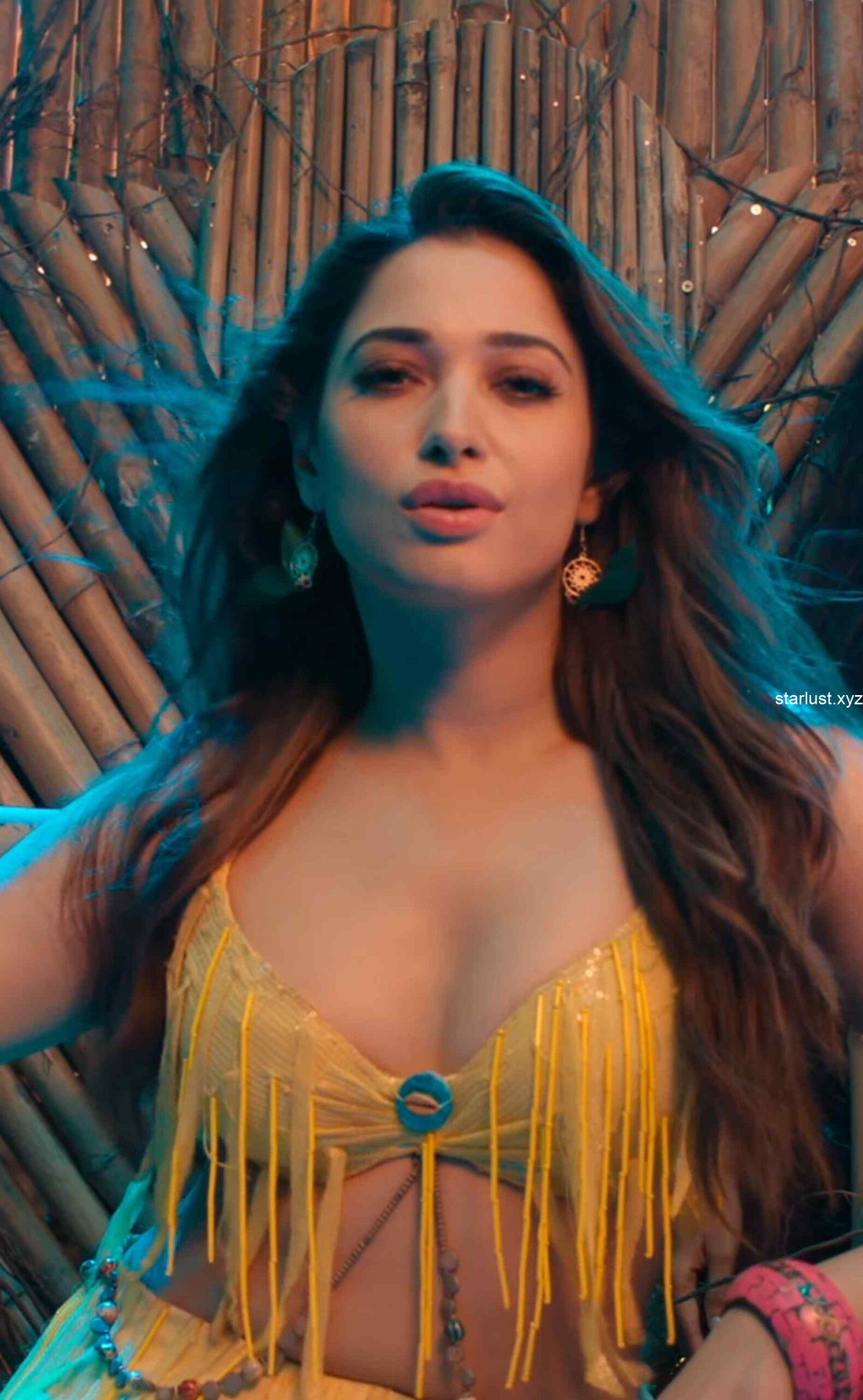 tamannaah bhatia hot thighs and armpits navel in yellow mini skirt and panty slip starlust 220 scaled