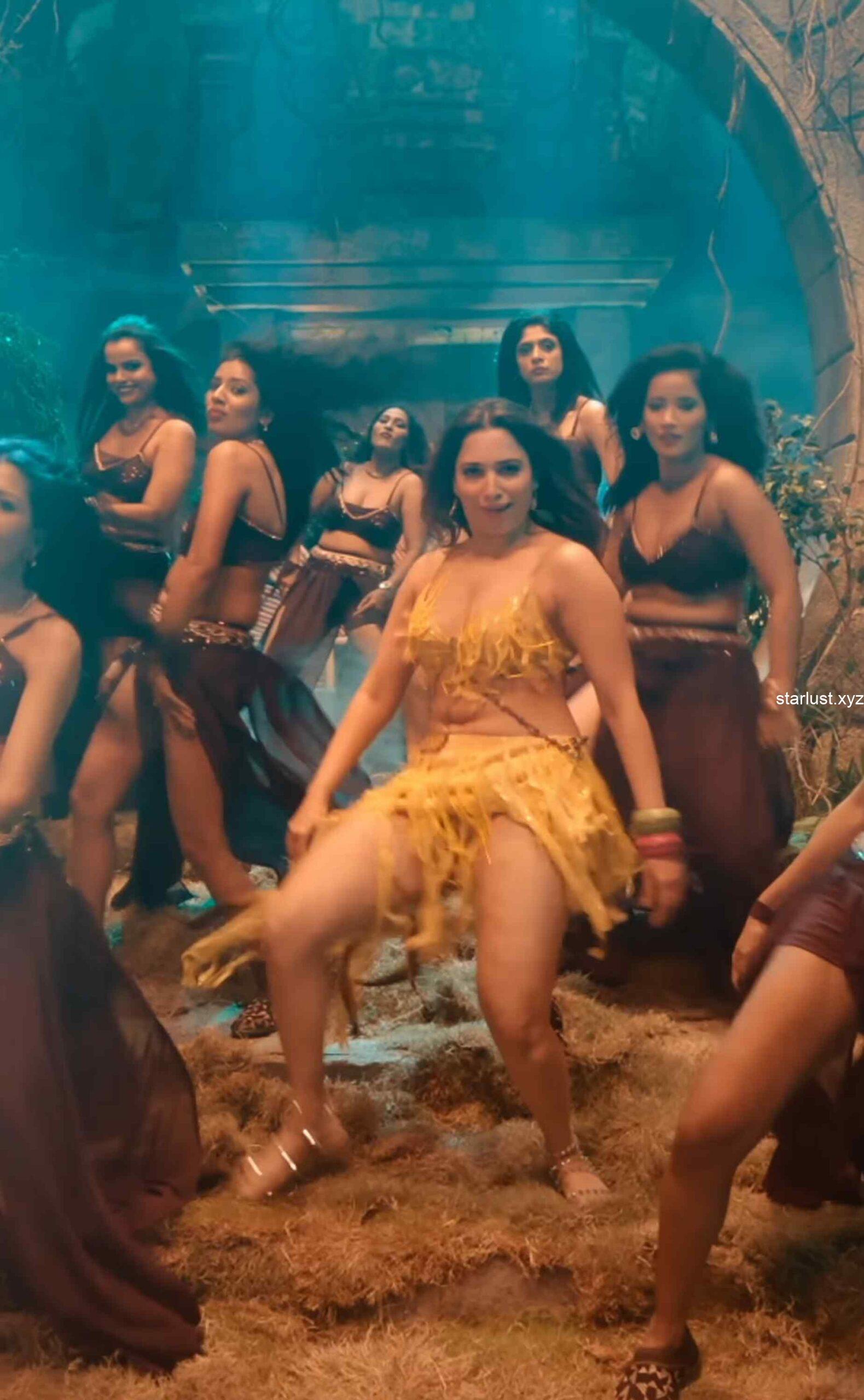 tamannaah bhatia hot thighs and armpits navel in yellow mini skirt and panty slip starlust 84 scaled