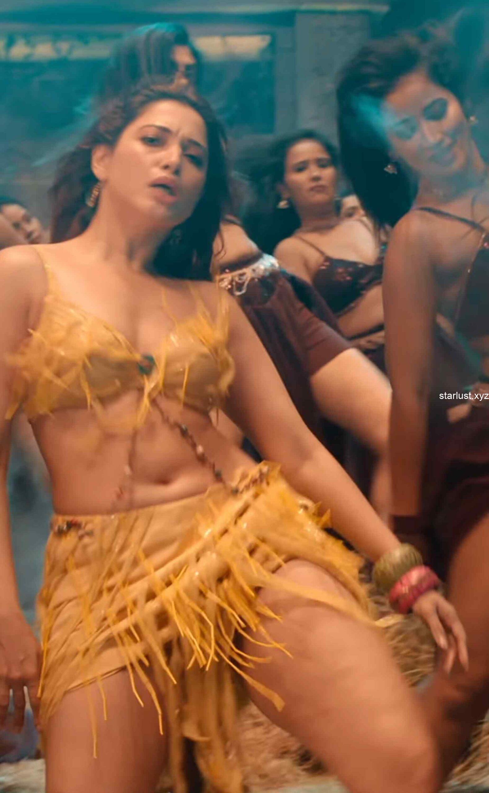 tamannaah bhatia hot thighs and armpits navel in yellow mini skirt and panty slip starlust 89 scaled