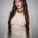 Bella Thorne’s Sexy, Braless Nipples Steal the Spotlight in Shocking See Through White Dress at Paris (11)