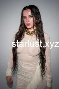 Bella Thorne’s Sexy, Braless Nipples Steal the Spotlight in Shocking See Through White Dress at Paris (11)