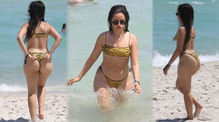 Camila Cabello – Beautiful Big Ass in Thong Bikini in Miami