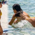Camila Cabello – Beautiful Big Ass in a Sexy Yellow Thong Biki