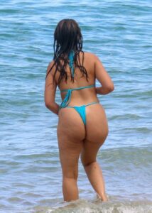 Camila Cabello’s Big Ass in Thong Bikini at a Beach in Miami (1)