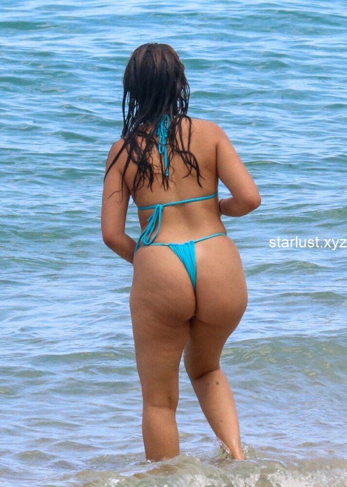 Camila Cabello’s Big Ass in Thong Bikini at a Beach in Miami (1)