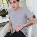 Petite MILF Carmen Valentina gets blacked by two guys in front of her steps (5)