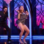 Rashmika mandanna hot thighs in mini bdycon and shpwoing panty HD sexy pics from varisu (161)