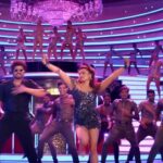 Rashmika mandanna hot thighs in mini bdycon and shpwoing panty HD sexy pics from varisu (171)