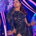 Rashmika mandanna hot thighs in mini bdycon and shpwoing panty HD sexy pics from varisu (180)